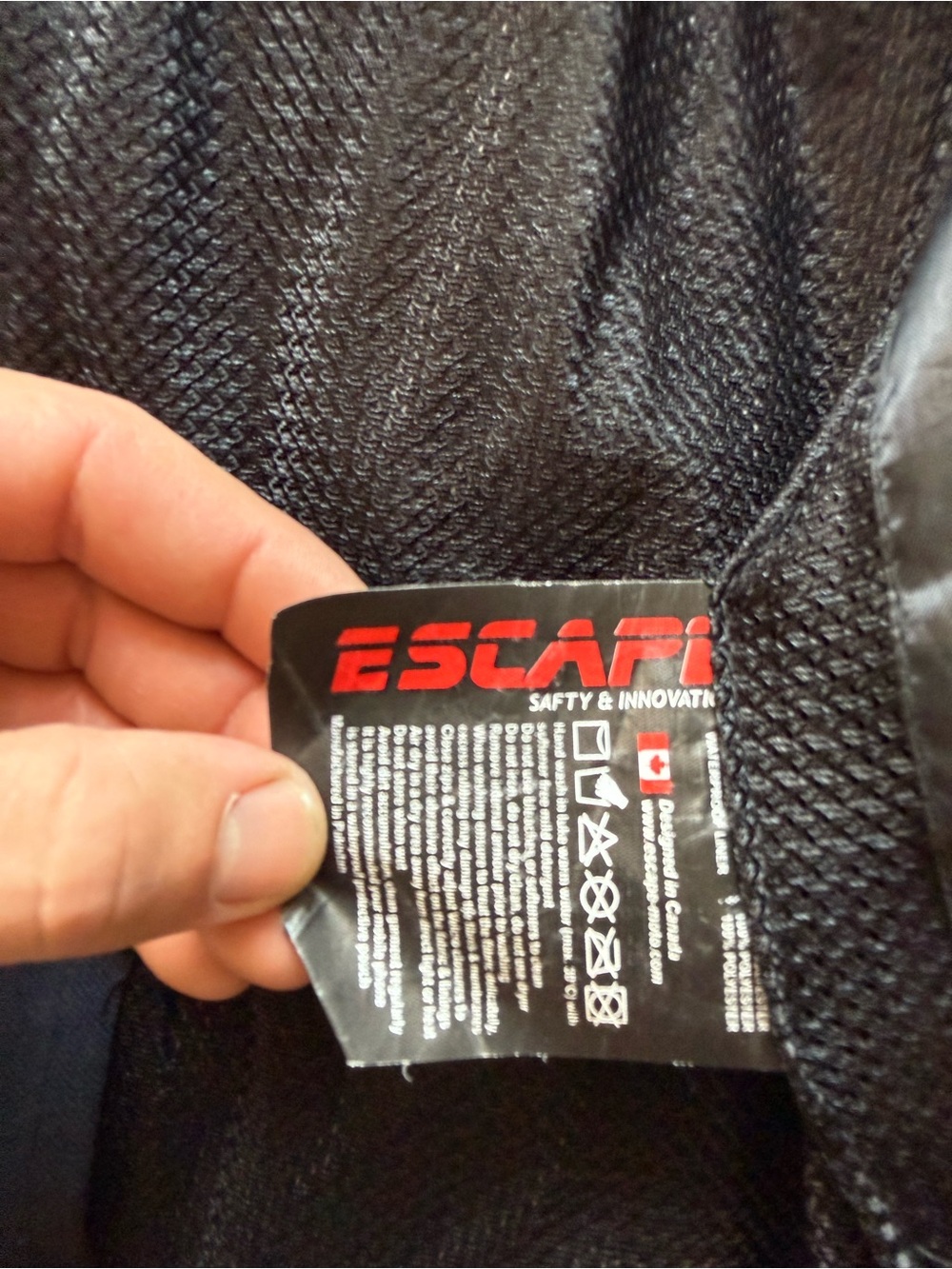 Motorcycle Men's Black Textile Riding Jacket - Picture 5 of 5